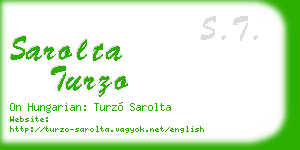 sarolta turzo business card